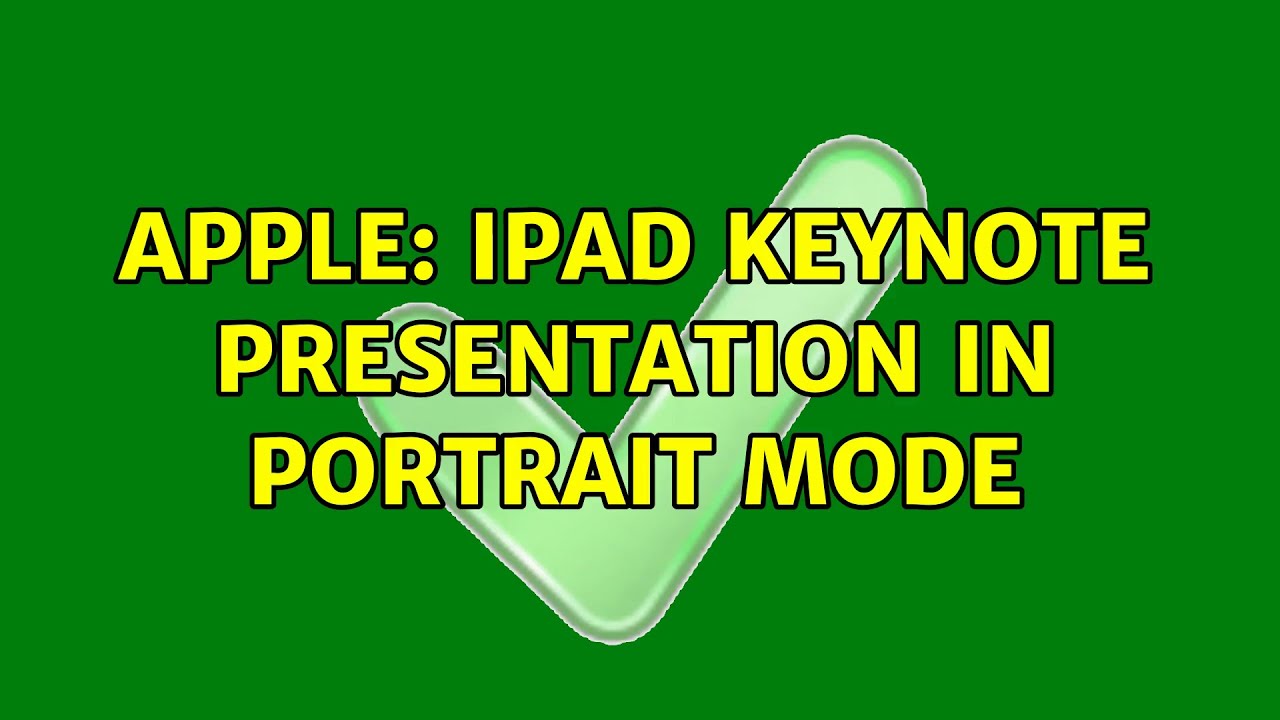 keynote presentation in portrait mode