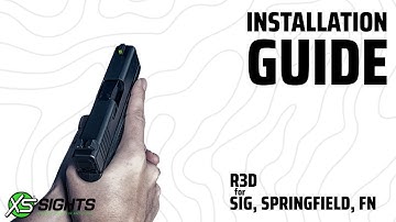 R3D Night Sights -- Sig Sauer, Springfield, & FN Installation Instructions -  Sight Pusher: Dovetail
