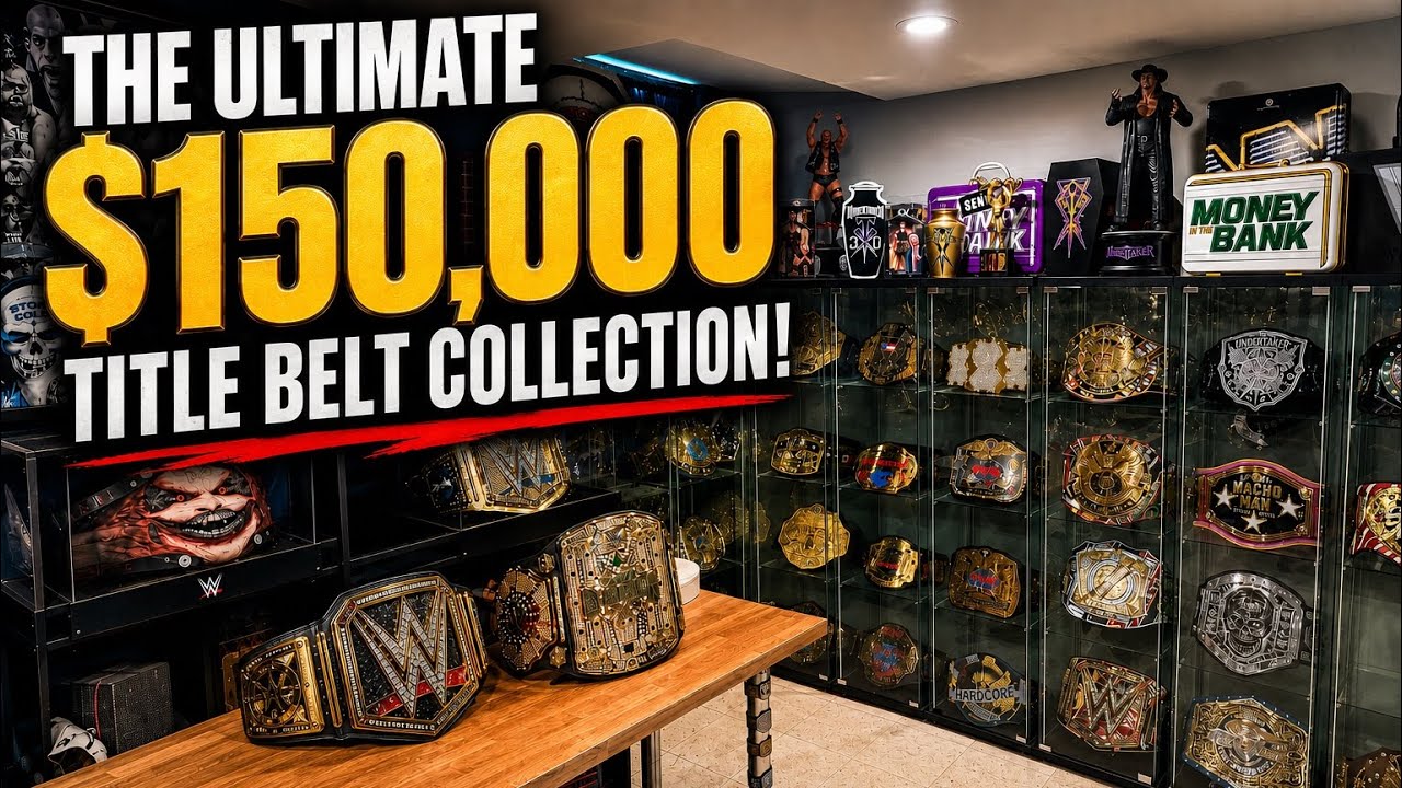 My Ultimate $150,000 Wrestling Title Belt Collection! (WWE, AEW