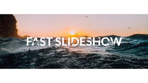 Fast Slideshow | After Effects Template | Video Displays