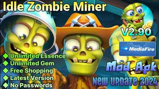 Idle Zombie Miner | v2.90 | Mod Apk | Unlimited Gem Free Shopping | Gameplay screenshot 4
