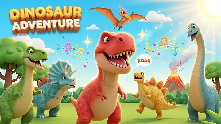 Dinosaur Adventure Song 🦖 | Learn About Dinosaurs with Music and Fun for Kids