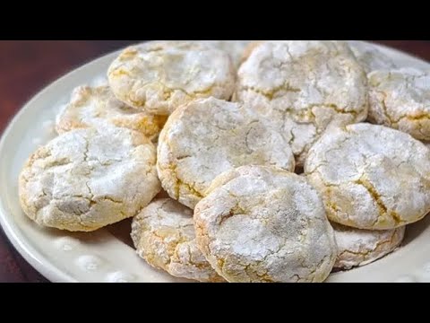 Cookies qui fondent dans la bouche! Sans farine! Fait en 5 min! Biscuits Siciliens zestes doranges