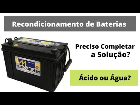 Vídeo: Qual ácido é usado na água da bateria?