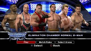 Smackdown Vs Raw 2008: Ultimate Edition (RPCS3) - 6-Man Elimination Chamber
