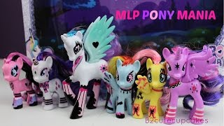 My Little Pony Pony Mania-New MLP- Rainbow Dash Rarity Twilight Sparkle Fluttershy|B2cutecupcakes