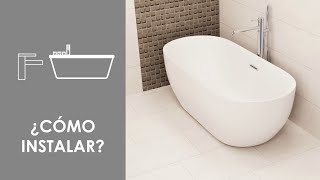 ¿Cómo instalar la bañera exenta y la grifería SMART BOX BATH?