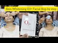 Skin whitening o3 facial step by stepwhiteningmask ll facialathome skincare howtofacial viral