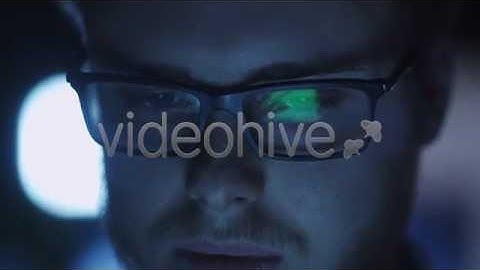 Computer Screen Reflection in Programmer