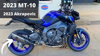 I GOT THE NEW YAMAHA 2023 MT 10 WITH 2023 AKRAPOVIC EXHAUST !!! | 4K | Soundcheck | Decat | 2022