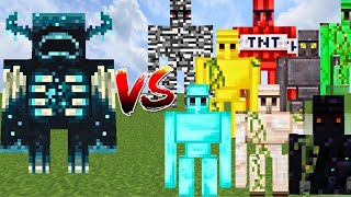 Warden vs all golems | Minecraft Mob Battle