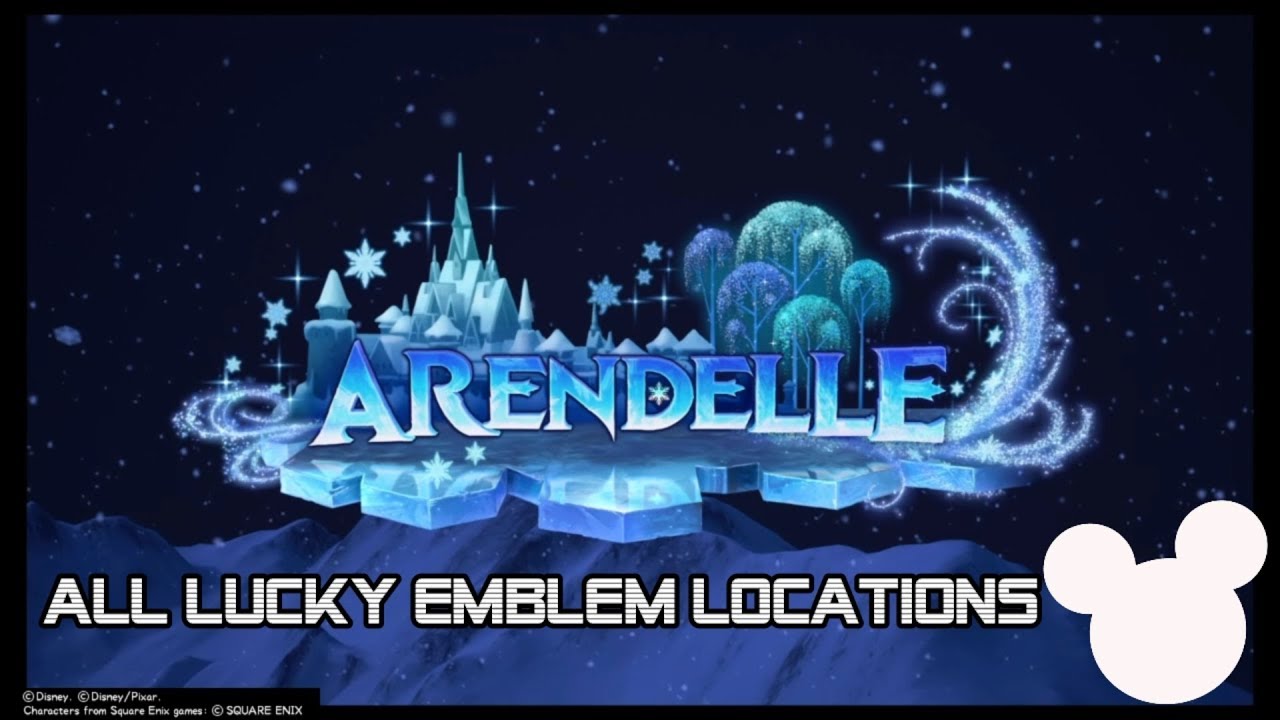Kingdom Hearts 3 Arendelle All Lucky Emblem Locations YouTube