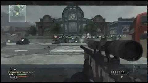 No Scope Wallbang Headshot through Underground - MW3