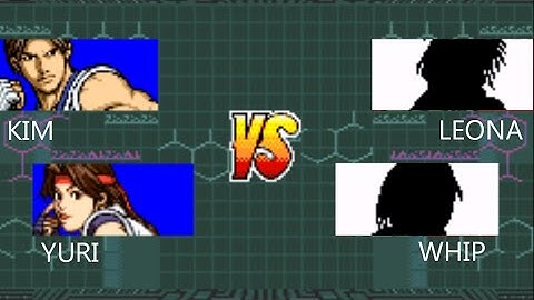 King of Fighters EX NeoBlood - Kim/Yuri vs Leona/Whip