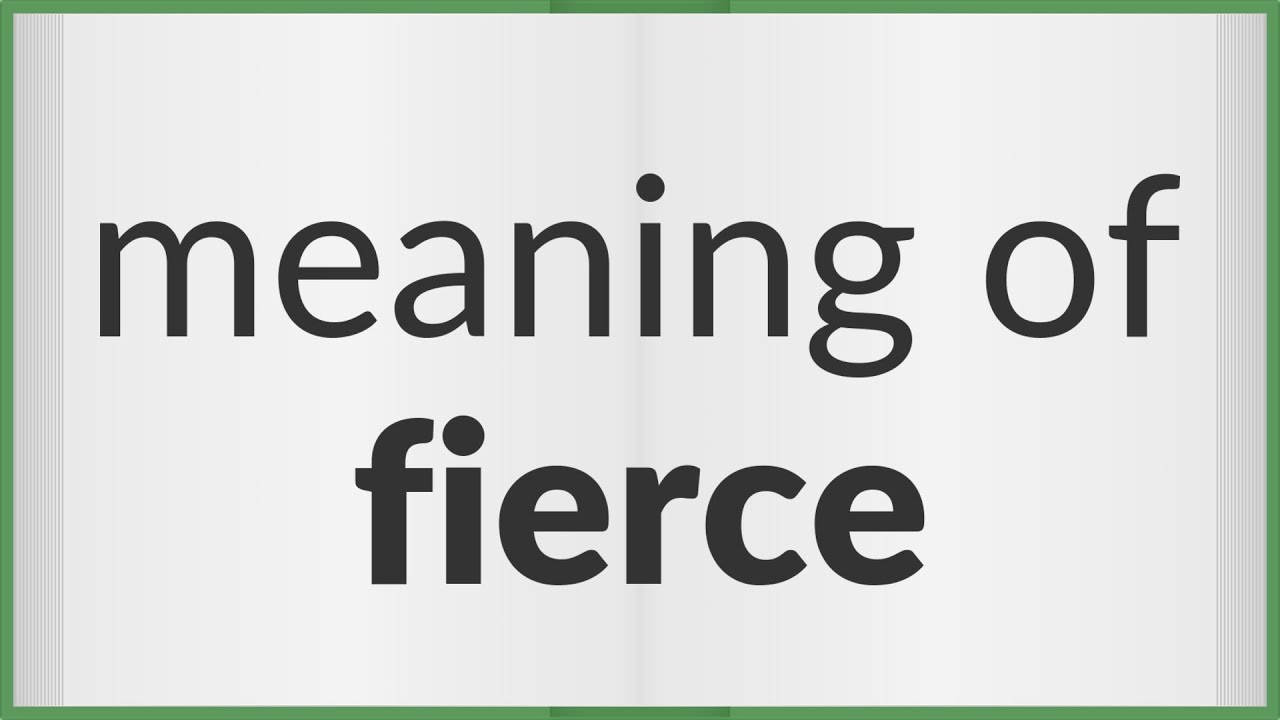 Fierce  meaning of Fierce 