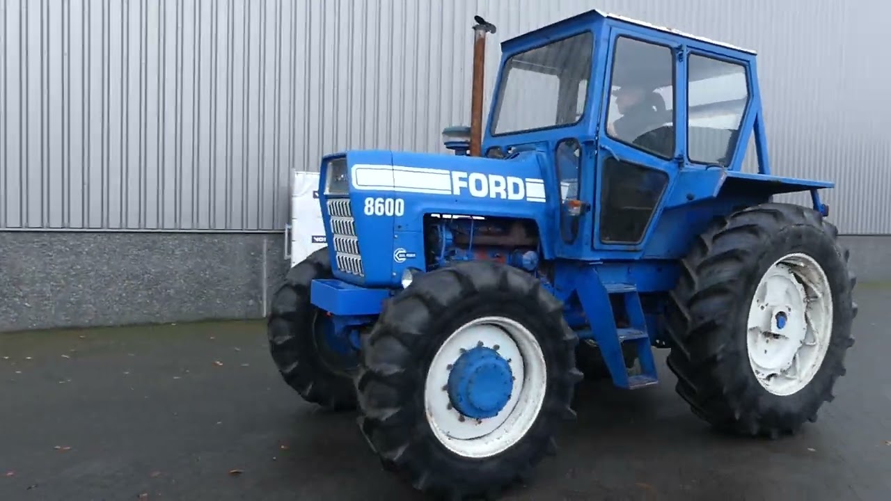 Ford 8600 Tractor トラクター ビンテージ Ford 8600 4wd - for sale at VDI Auctions - YouTube