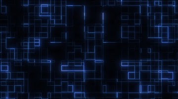 Blue Grid Seamless Loop Animation | Abstract Blue Lines Video | Digital Background Video