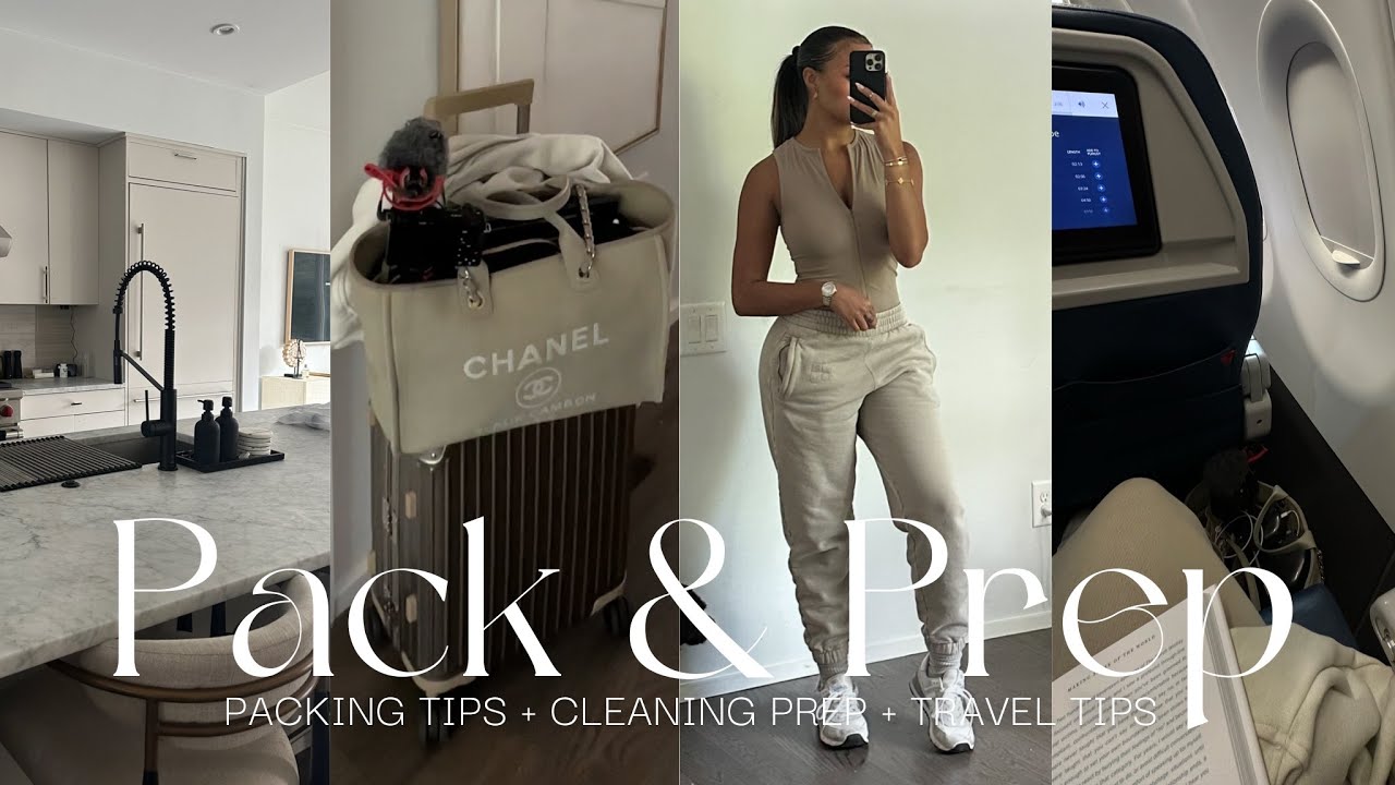 PACK & PREP WITH ME FOR VACATION | PACKING TIPS + CLEANING PREP + TRAVEL TIPS & MORE | ALLYIAHSFACE