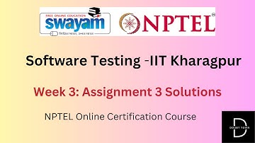 Software Testing -IIT Kharagpur Week 3 Assignment Answers ||Jan 2024|| NPTEL