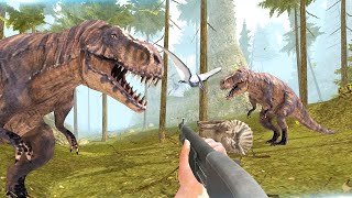 DINOSAURIOS ATACAN EN LA SELVA | JUEGO DE DINOSAURIOS | DINOSAUR HUNTER CHALLENGE #1 screenshot 3