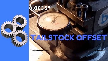 Tailstock offset.