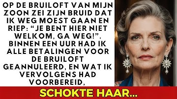 Op de bruiloft van mijn zoon zei zijn bruid dat ik weg moest. Ik annuleerde alles… LEVENSVERHALEN