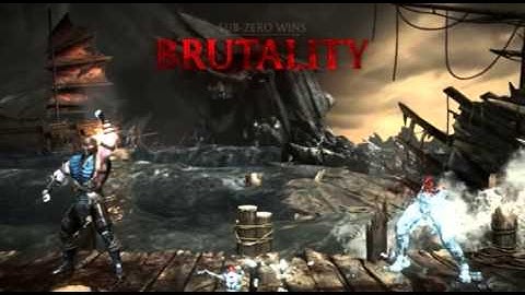 MKX SUB ZERO "SNOW BALL" BRUTALITY +TUTORIAL