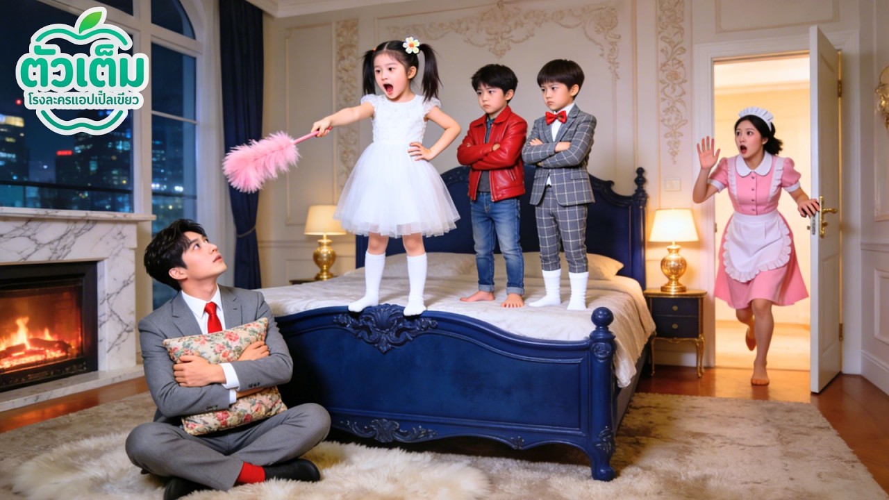 ไม่มีใครกล้าสั่ง CEO เผด็จการ! จนลูกน้อย 3 คนบังคับให้เขานอนพื้น! นอนไม่หลับหายใน 1 วิ!