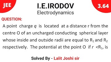 IE Irodov 3.64 | Properties of conductor | Solution by Lalit Joshi Sir