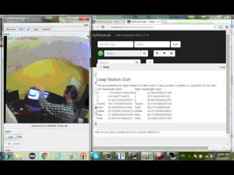 LeapMotion integration with MyRobotLab