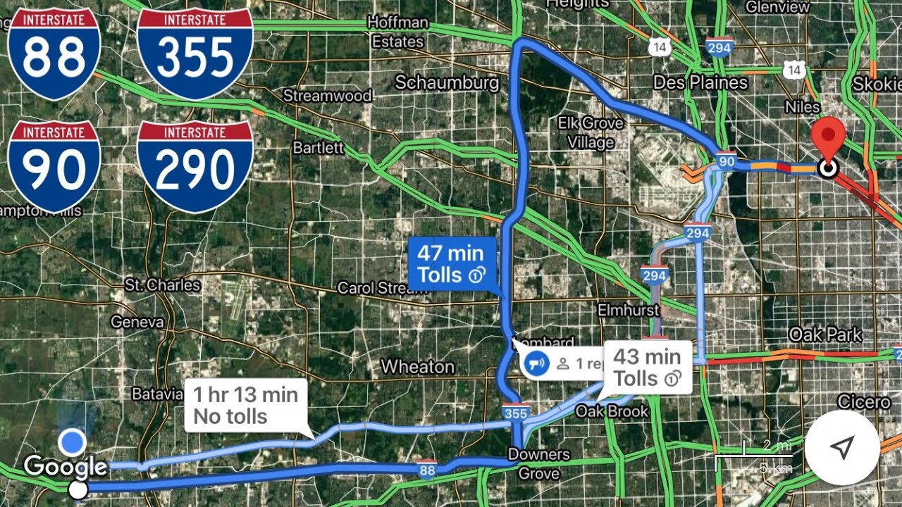 Road Trip I355 North to I90 East YouTube