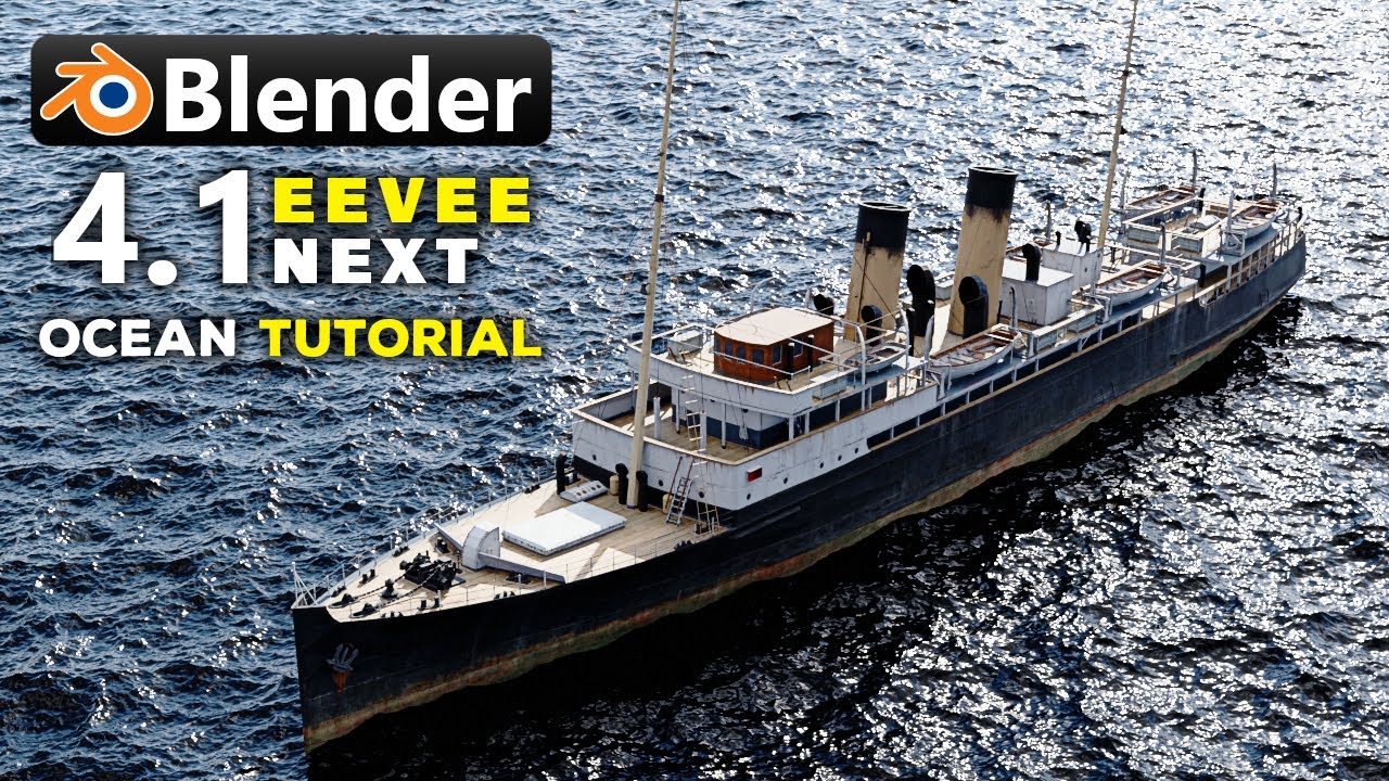 Blender 4.1 Secret: Create Stunning Massive Ocean in Minutes!🔥