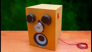 How to make powerful DJ speaker box at home using cardboard - DJ speaker box - Speaker box