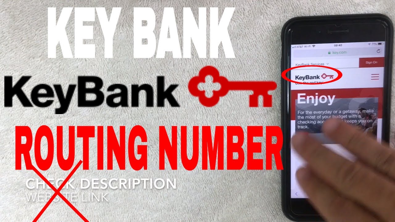 Key Bank Aba Routing Number Where Is It Youtube