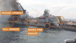 Video Released By Russia Shows Moskva Warship sinking For The First Time