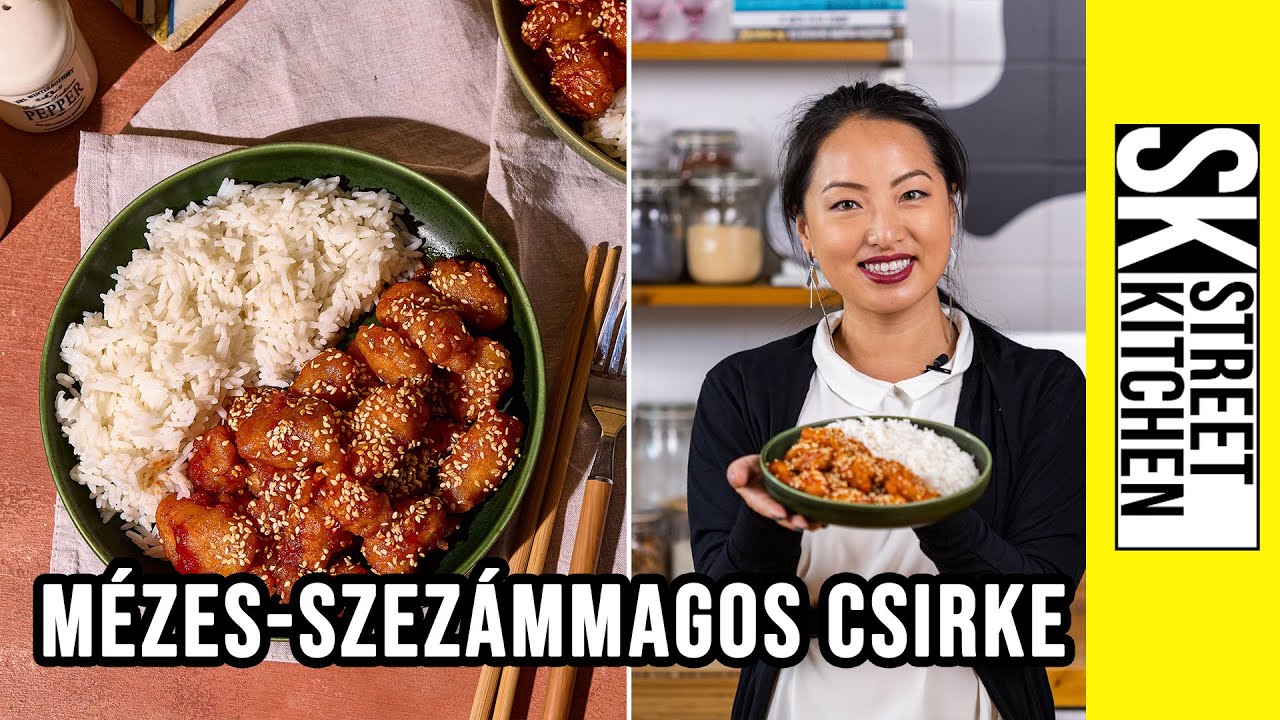 Mézes-szezámmagos csirke🍯🥢