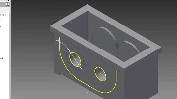 Autodesk Inventor - Extrude - Mirror - Hole - Hole with thread - Pattern - 2D into 3D Modeling