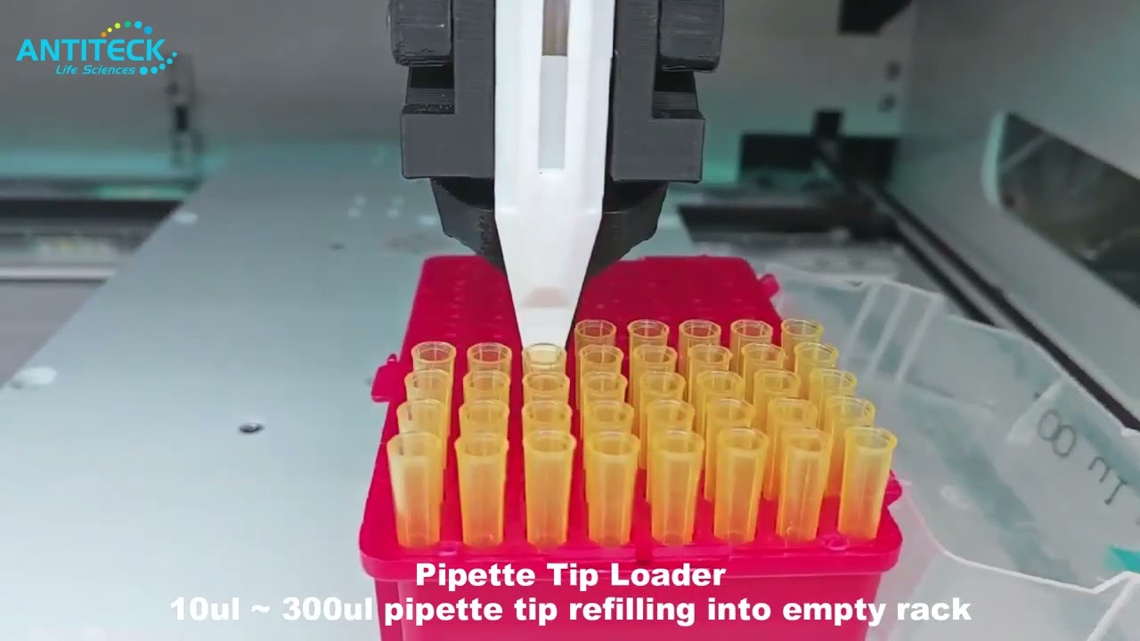Pipette Tip Reloader For 200ul Tip Refill Into Empty Rack - Pipette Tip Rack Loader - ANTITECK
