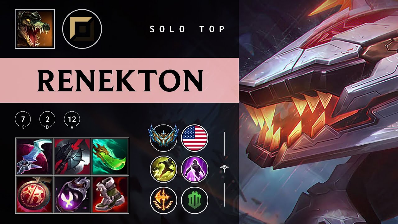Renekton Top vs Urgot - NA Challenger Patch 25.24