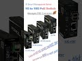 AI Smart Managed PoE Switch - 30W/60W/90W PSE Fiber Switch | IEEE 802.3af/at/bt - Schedule Reboot