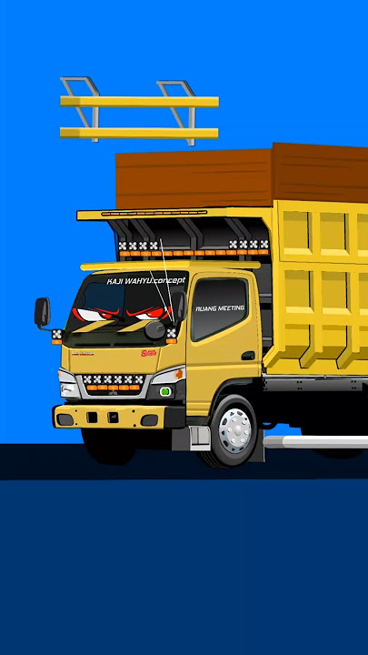 MODIFYING THE CANTER DUMP TRUCK IN KALTIM STYLE #trukmania #sandtruck #colengtruck #foryou #tront...