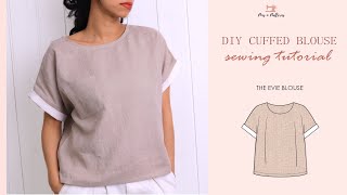 DIY Easy Linen Blouse + Sewing Patterns [Beginner Sewing]  PINS N PATTERNS