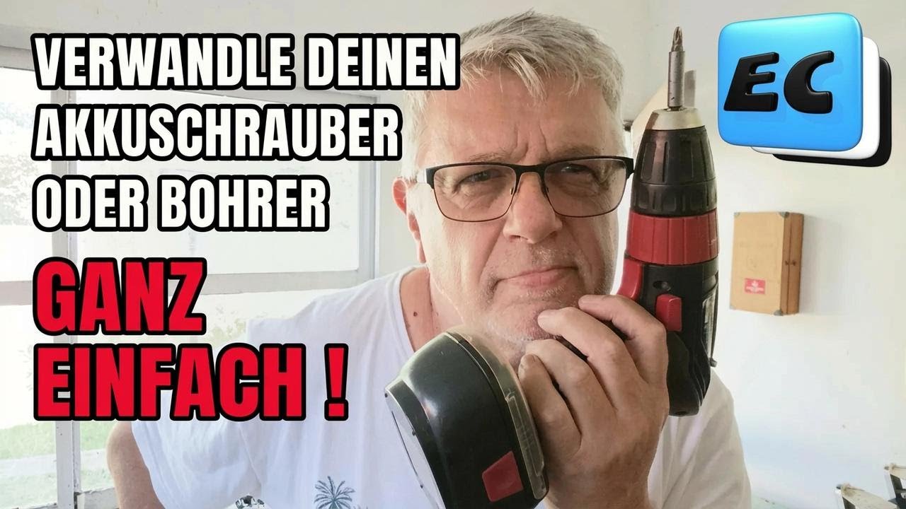 So baust du deinen alten Ni-Cd-Akkuschrauber mit recycelten Lithium-Batterien um