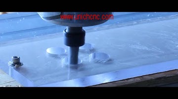 UNICH CNC router machine working on acylic
