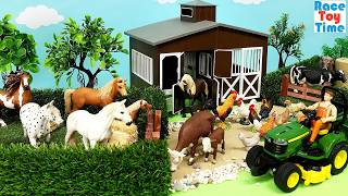 farm animal figurines barn playsets