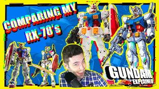 Comparing every RX-78 2 I own [Gunpla, Gundam Robot Spirits]
