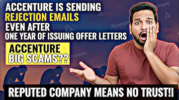 ACCENTURE SHOCKING UPDATE 🚨 | Rejection Mail After 1 Year of Offer Letter – What Went Wrong?
