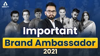 List of Important Brand Ambassador 2021 | Current Affairs 2021 | GK Tricks #Adda247