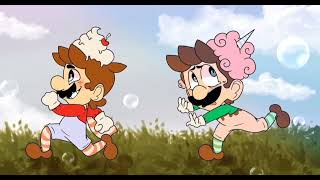 Mario And Luigi In Candy Land