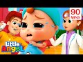 Mom and dad help baby johns first boo boo  nursery rhymes for kids  little angel